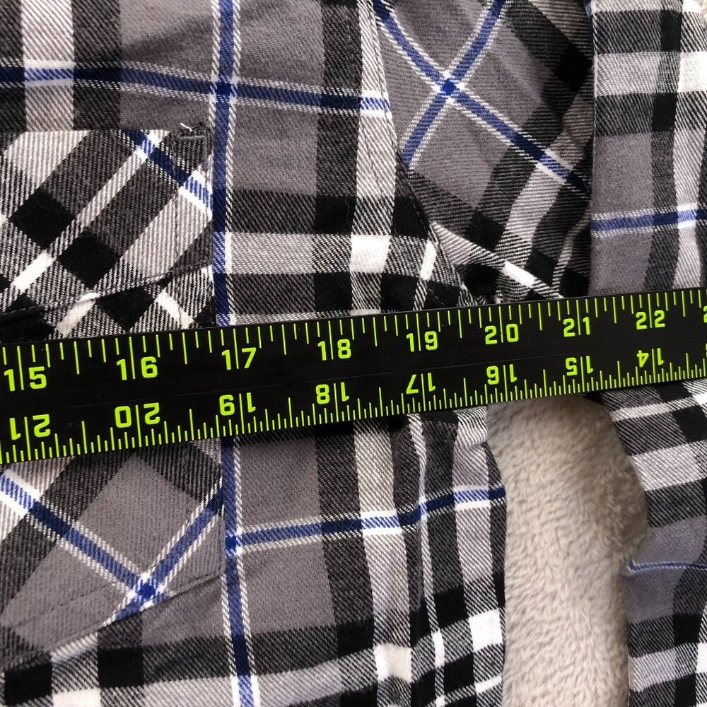 Levis Mens Shirt Small Long Sleeve Plaid Gray Button Down Top Classic Travel - Picture 5 of 13
